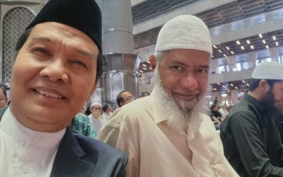 Ketum PB Al Washliyah Bertemu Pendakwah Internasional Zakir Naik di Istiqlal